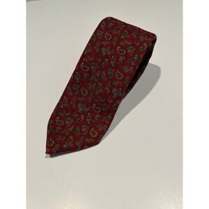Zareh John Comfort London Wool Men’s Necktie Res Gold Paisley JL